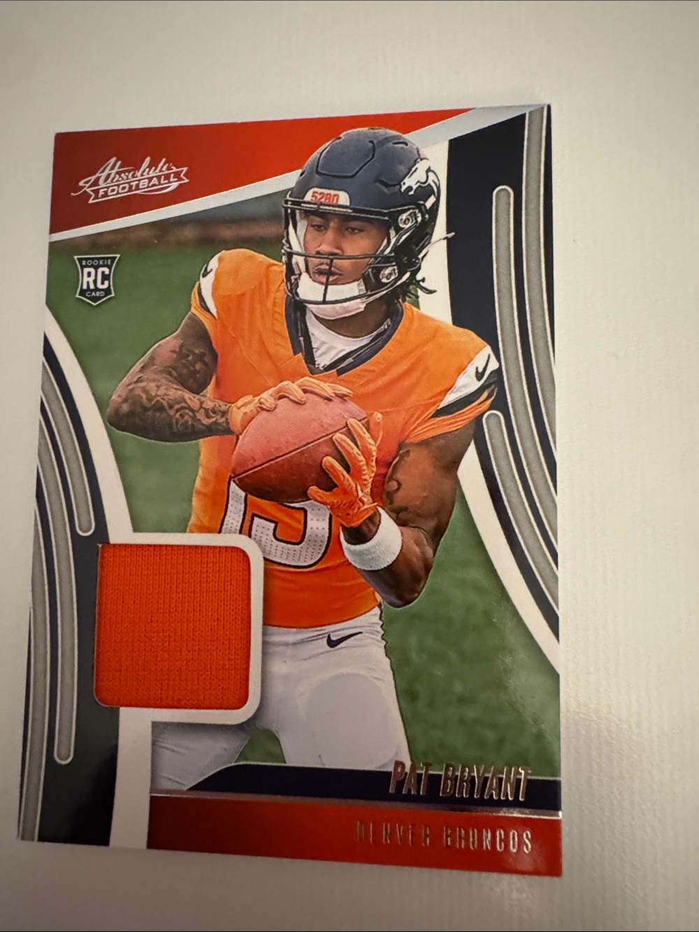 Panini Pat Bryant Football Card — Orange and Navy Accents